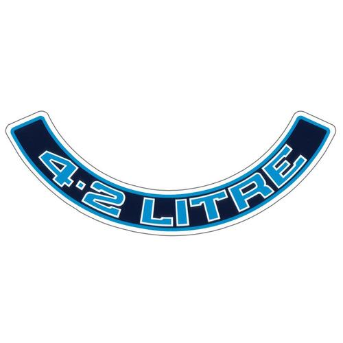 AIR CLEANER DECAL 4.2 LITRE (BLUE) WB VC