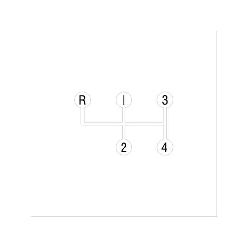 CONSOLE DECAL 4 SPEED PATTERN HK HT HG M