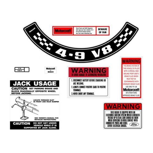 ENGINE BAY DECAL KIT (BASIC) XC ZH 4.9