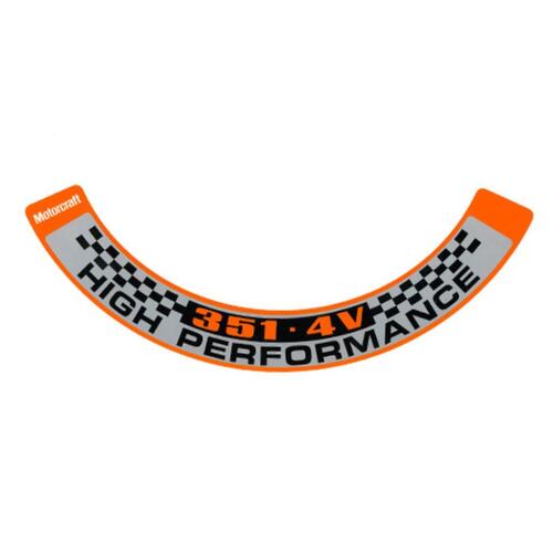 DECAL XA XB AIR CLEANER '351 4V V8'