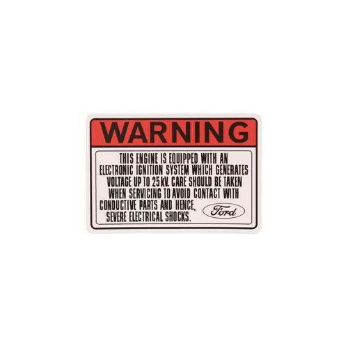 Decal Electronic Ignition System Warning XC XD XE