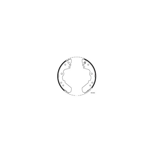 brake shoe rear rodeo 2 and 4x4 1987-1995