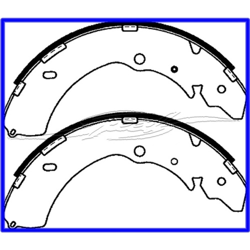 BRAKE SHOE SET REAR RODEO SUIT 295MM DRUMS