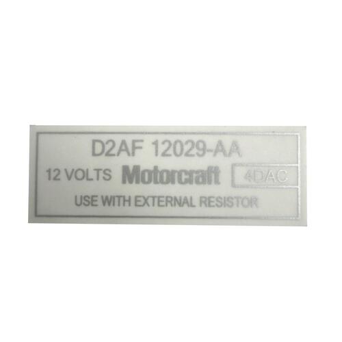 Decal Coil XA ZF (73) Silver Print On Cl