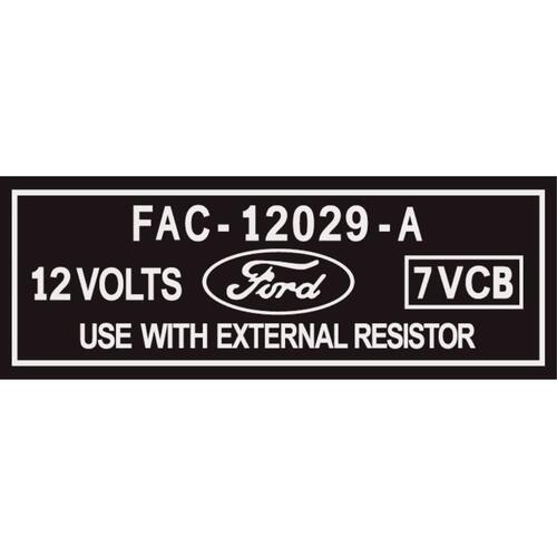 IGNITION COIL DECAL (SILVER PRINT ON CLEAR) XT GT