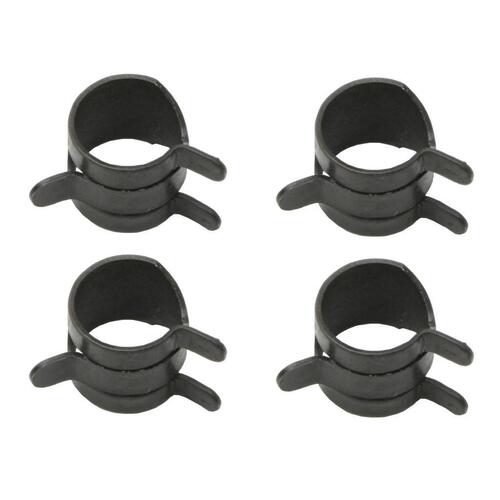 HOSE CLAMP KIT (SPRING STEEL) 3/8OD  (.35-.39) Black(BLACK) (4P