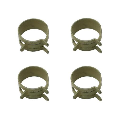 HOSE CLAMP KIT (SPRING STEEL) 5/8'OD (.62-.65) (OLIVE) 4PC