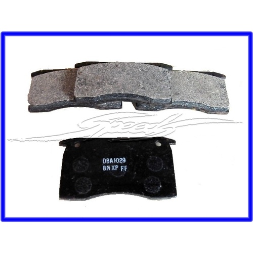 DISC PADS HX/Z WITH PBR FRONT CALLIPERS