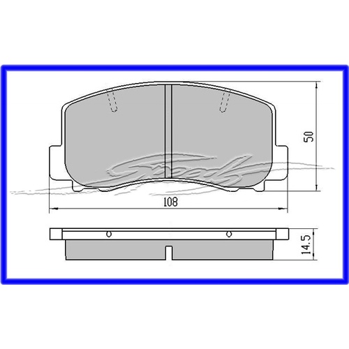 DISC PAD LB LC ASTRA FRONT ALSO COROLLA AE80 90 92 95
