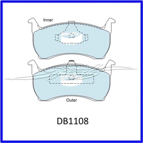 PAD SET-DISC BRAKE EA EB ED EF EL AU ALL FRONT