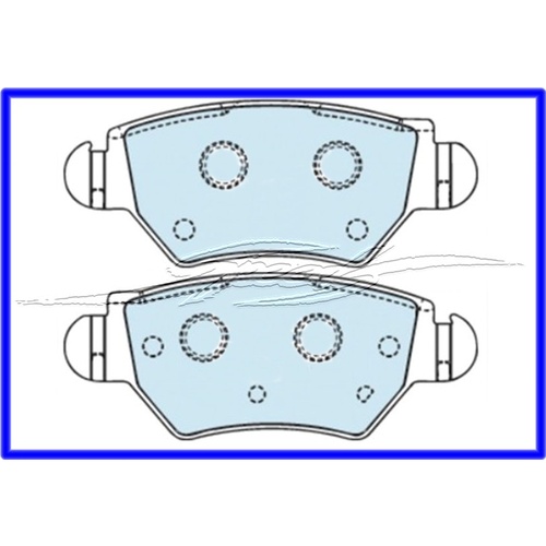 DISC BRAKE PADS REAR TS AND AH ASTRA & SOME ZAFIRA REAR BOSCH CALIPER ALSO XC COMBO REAR