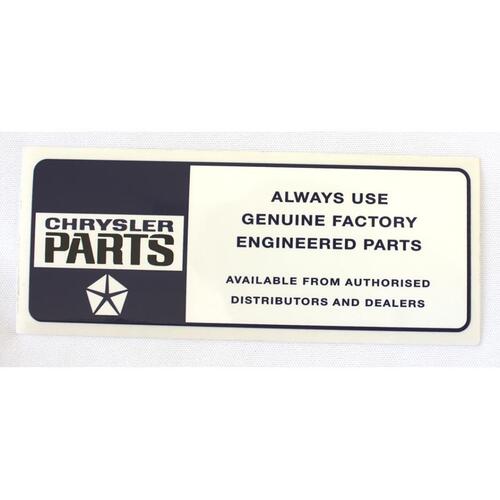 Use Genuine Parts Cowl Decal AP5-VE