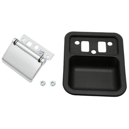 INNER DOOR HANDLE KIT XT XR XW XY ZB-ZD RIGHT HAND BLACK