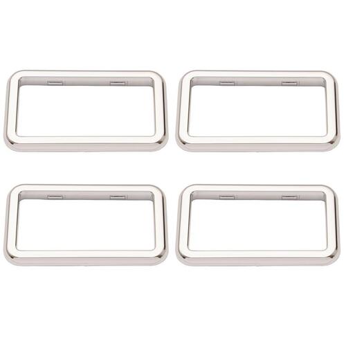 SURROUND INTERIOR DOOR HANDLE VB VC VH VK VL FULL CHROME SET OF 4 ESCUTHEONS  ESCUTEON