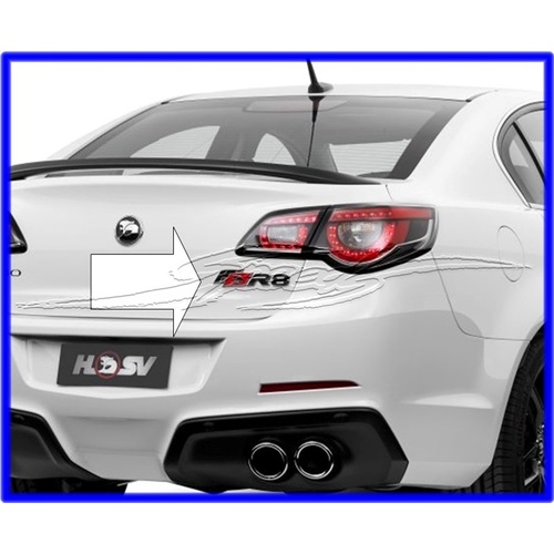 BADGE HSV R8 25TH ANNIVERSARY GLOSS BLACK VF 1 only available