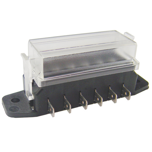 FUSE BOX 6 WAY BLADE WITH CLEAR TOP