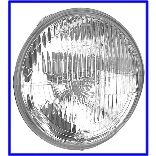 HEADLAMP INSERT x 1 GENUINE HELLA H4 7 INCH SUIT EJ EH HD HR HK HT HG HQ HJ HX HZ LC LJ (with parker globe)