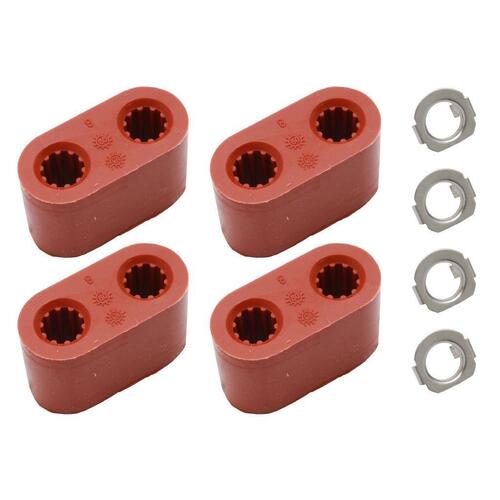 Exhaust Muffler Rubber Hanger Kit VP VR VS VT VU VX VY VZ (Suits V6) Set Of 4