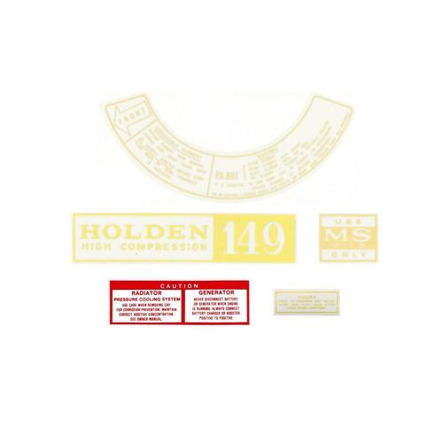 ENGINE DECAL KIT HOLDEN HD 149