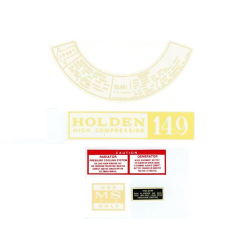 ENGINE DECAL KIT HOLDEN HD 149