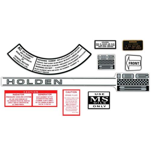 DECAL KIT ENGINE BAY HR HK HT HG '186S'