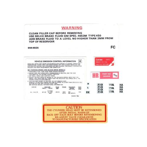 ENGINE DECAL KIT LX 5 LITRE