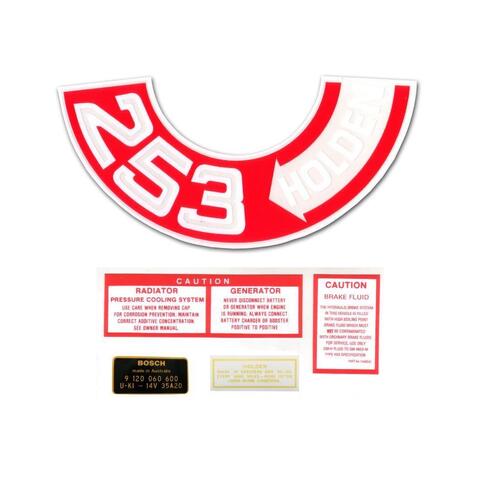 '253' ENGINE DECAL KIT HT HG