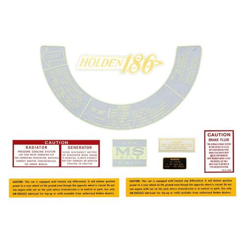 ENGINE BAY DECAL KIT HK HT HG 186