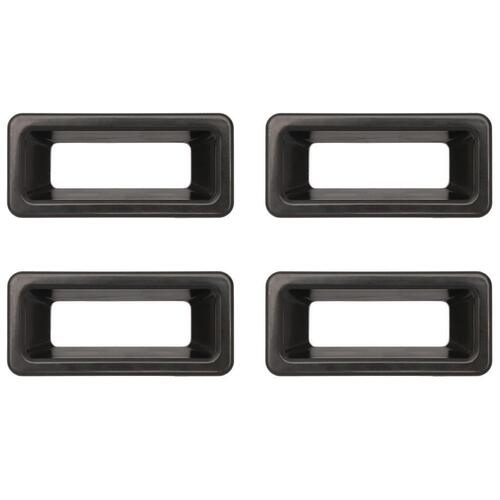 ESCUTCHEON LOCK SLIDE SURROUND VB VC VH VK VL BLACK SET 4