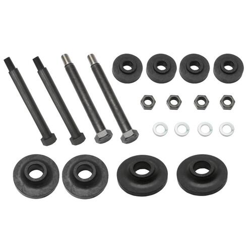 FRONT END CROSSMEMBER MOUNTING RUBBERS & BOLTS KIT EARLY FJ
