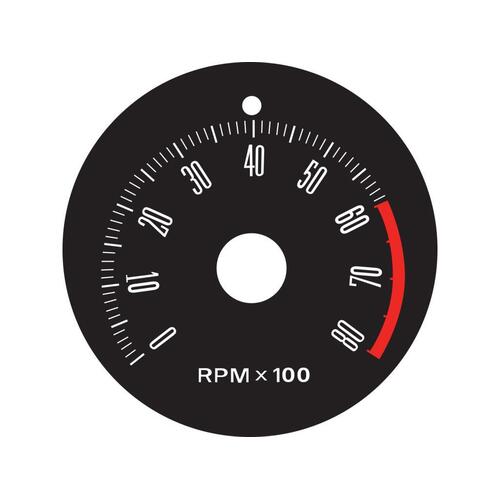DECAL TACHO 8000 RPM