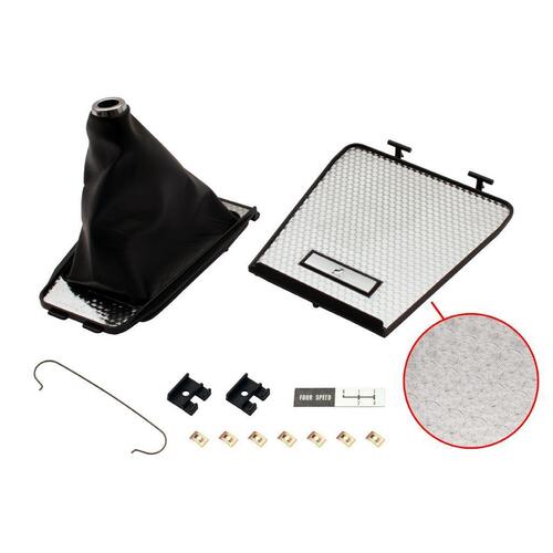 CONSOLE LID SURROUND AND BOOT KIT SILVER EARLY HQ GTS 4 SPEED M20 M21 DEPRESS