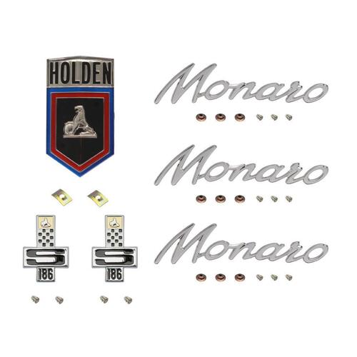 Badge Kit HG Holden Monaro 186S