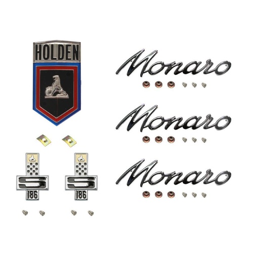 Badge Kit HG Holden Monaro 186S