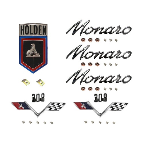 Badge Kit HG Holden Monaro 308