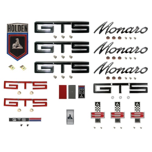 Badge Kit HG Holden Monaro GTS 186S