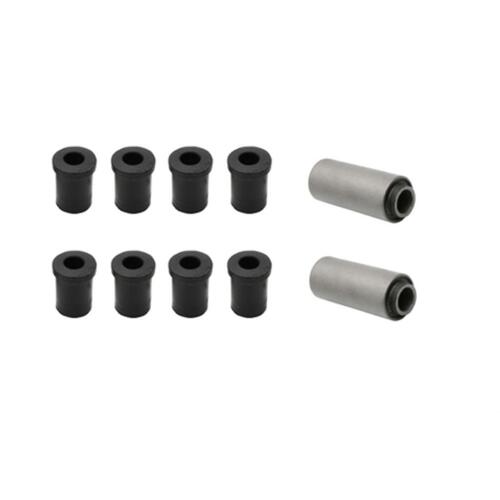 KIT SHACKLE RUBBERS EJ EH HD HR HK ALL , HT HG UTE PANEL VAN MANUAL MONARO GTS 10 UNITS SMALL BUSHES