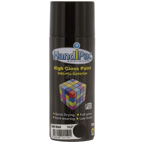 HANDIPAC SATIN BLACK PAINT 280g