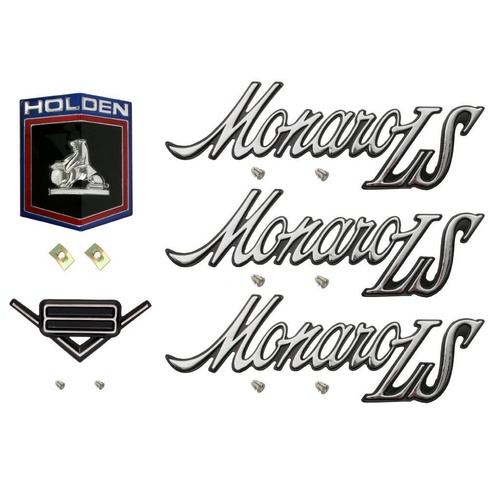 Badge Kit HQ Holden Monaro LS 253 308 35