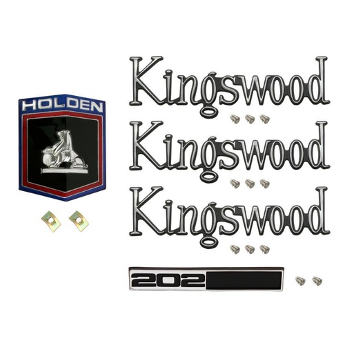 Badge Kit HQ Holden Kingswood 202