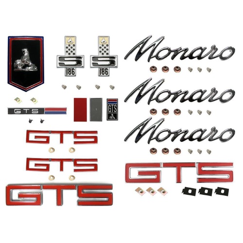 Badge Kit HT Holden Monaro GTS 186S