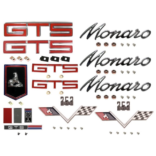 Badge Kit HT Holden Monaro GTS 253