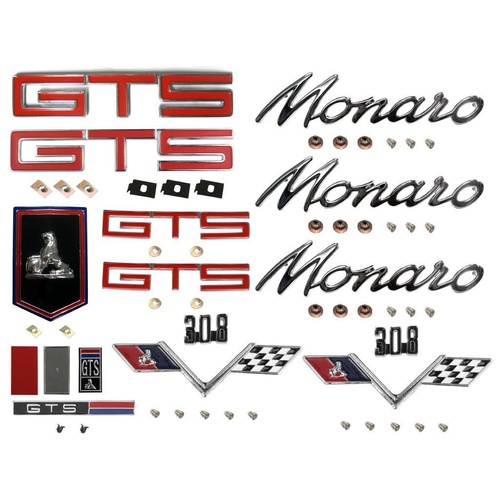 Badge Kit HT Holden Monaro GTS 308