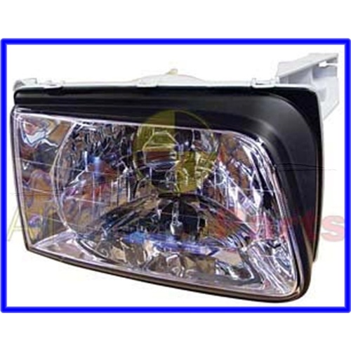 HEADLAMP 2000 TO 2003 TF RODEO CRYSTAL TYPE CLEAR LENS RIGHT HAND SUIT PLASTIC FRONT BUMPER