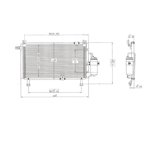 RA RODEO AIR CON CONDENSER 2006-08