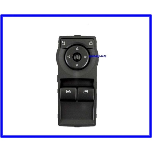 WINDOW SWITCH VE UTE 2 BUTTON BLACK WITH GREEN ILLUMINATION