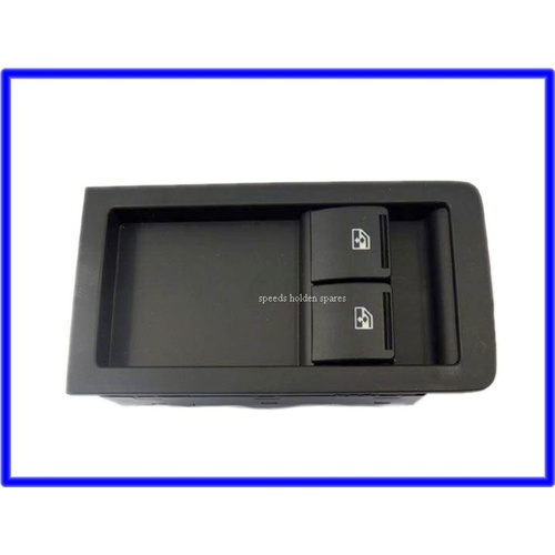 WINDOW SWITCH VY VZ UTE 2 WAY BLACK ELECTRIC ALSO SUITS SEDAN AND WAGON WITH WIND UP REAR WINDOWS