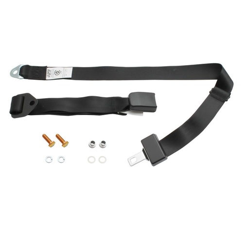 SEAT BELT LAP BLACK WITH 275MM WEB BUCKL