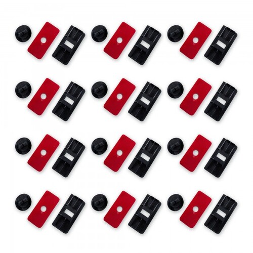 AUNGER Louvre Lock Kit of 12 (Plastic Lock set of 3)