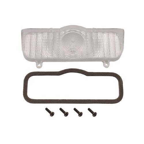 LENS & GASKET FRONT INDICATOR HQ CLEAR